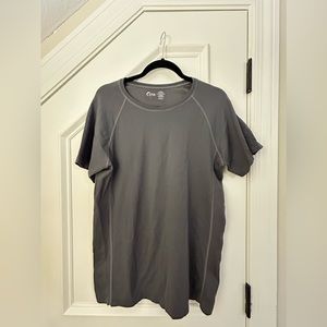 Zyia Active Men’s Gray Performance T-shirt size large
